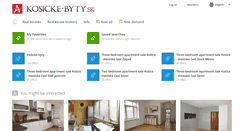 Desktop Screenshot of en.kosicke-byty.sk